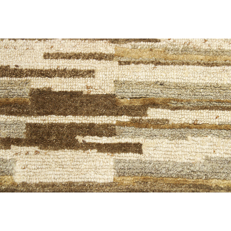 Handmade Wool Area Rug, Rectangle 10' x 14'