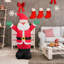 Waving Santa Claus Inflatable Figurine
