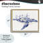 Cadre flottant Blooming Toile Whale, par Lettré et doublé-577119788-577119790