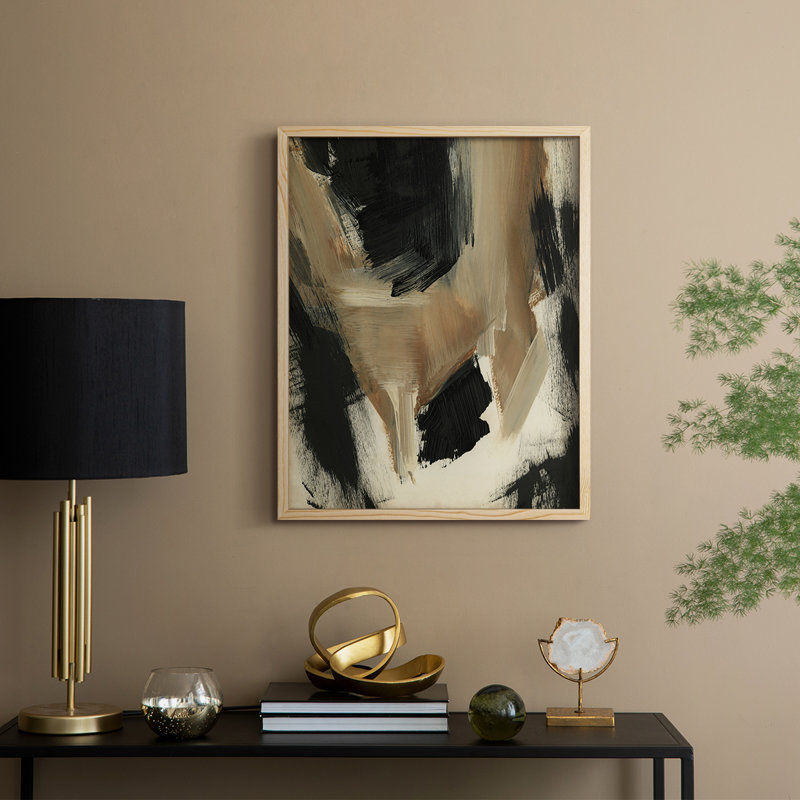 «Baked Paintstrokes II», reproduction encadrée - bois massif, H 11 po x l 9 po