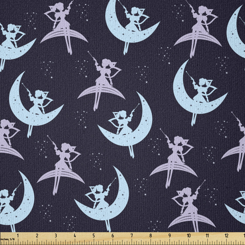 Debroha Flying over Crescent Moon Multi-Purpose Fabric