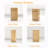 Garbage Recycling Cabinet with Wave-Textured Hideaway Drawer-118326580-118326583