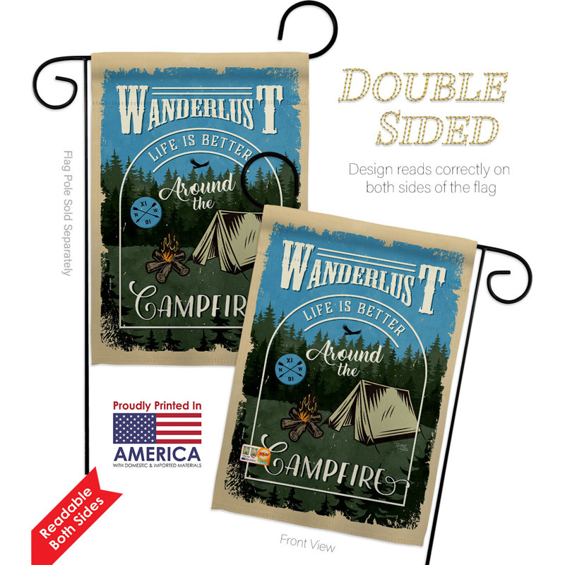 Double Sided Polyester Flag Set, 18.5" H x 13" W