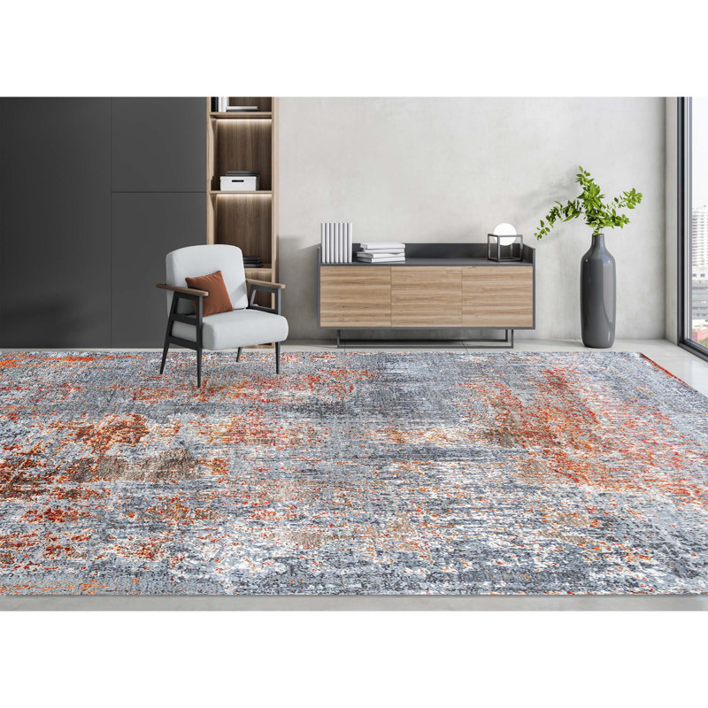Abstract Area Rug, Rectangle 8' x 10'