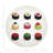 Sushi Zen Vegan Leather Round Coasters