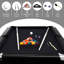 Table de billard pliante Qeetex 6 pi, table de billard portable avec ensemble de boules complètes, 2 queues, craie et brosse pour salle de jeux, noir-124537473-124537475