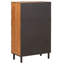 Solid Wood Rectangle Accent Cabinet-140655342
