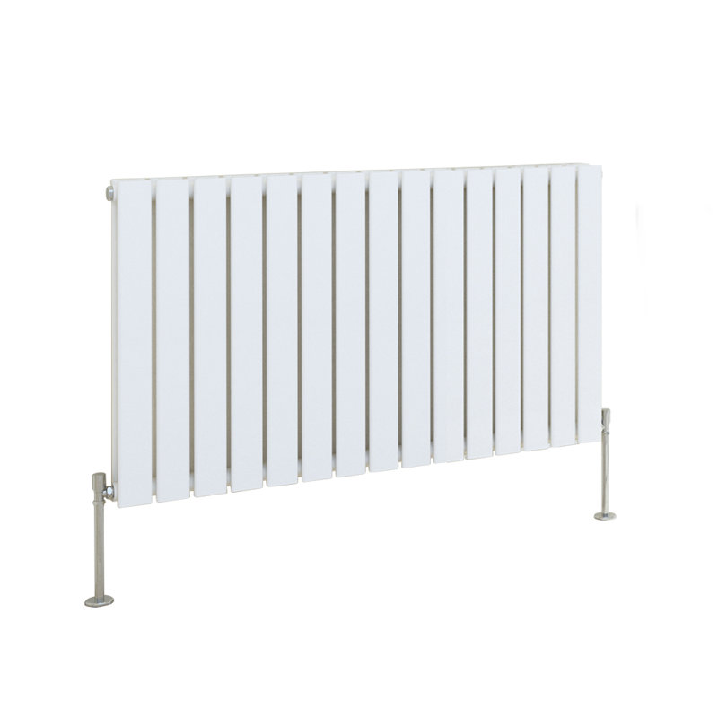 Shonda Horizontal Double Flat Panel Radiator, 60cm H x 102cm W, Gloss White