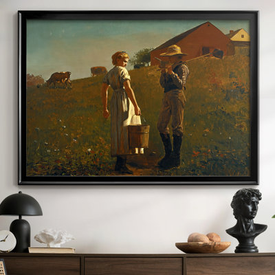 The Song of the Lark-Winslow Homer-Framed Gallery Wrapped Canvas-1876
