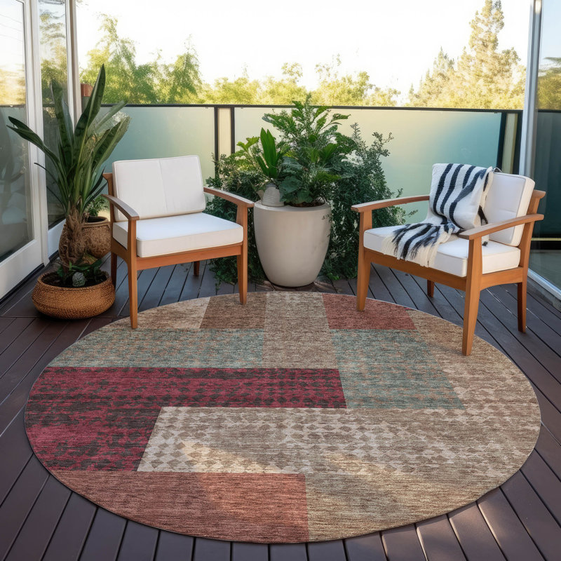  Aleg Area Rug, Round 8'