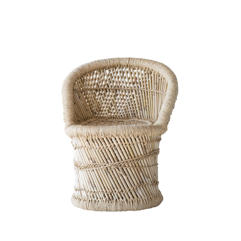 Handwoven Bamboo and Rope Chair
