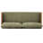 3-Seater Modern Coastal Solid Wood Frame Chenille Sofa with Open Arm Design-124210218