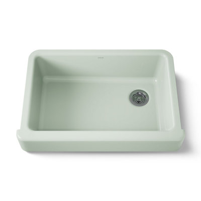 Whitehaven® Self-Trimming 32-1/2" L x 21-9/16" W x 9-5/8" Under-Mount Single-Bowl Sink with Short Apron