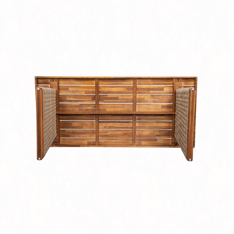 Table de salle à manger d'extérieur en bois d'acacia, Brun