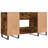 140cm W Rectangle Computer Desk with and Cabinet-208431326