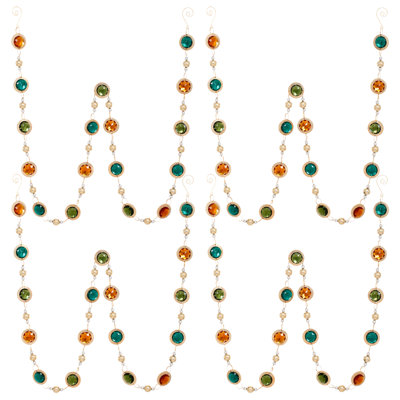 Jeweled Bead Garland, Set Of 4 - 5 Feet