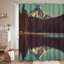 Rideau de douche Mount Lake avec 12 crochets Oregon Forest Lake-617589045
