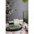 5.1x5.1x5.9" Aqua Blue Frosted Mercury Glass Octagonal Candle Holder,4 Pack-1053074244