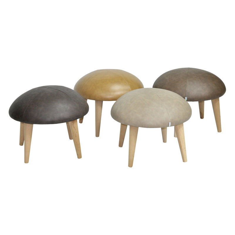 Wesley Accent Stool, Dark brown