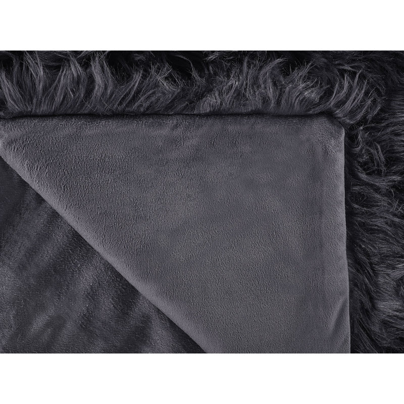 Kimmel Polyester Solid Colour Bedspread, Black
