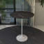 Table de salle à manger à hauteur de bar moderne avec plateau en résine et base en acier Heatherton-575737012-575737014