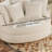 54.9" W Slipcovered Accent Barrel Chair,modern Oversized Sofa Chair With 5 Pillows-334417651