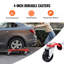 Wheel Dolly, Max Capacity 1500 Lbs Car Dolly, Car Jack Dolly Lifter with Wheels, Heavy Duty Vehicle Positioning Hydraulic Tire Jack, for Vehicle Car Auto Repair Moving