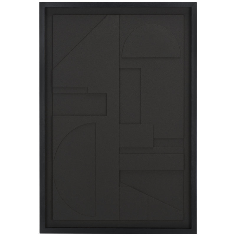 Nature's Edge Dimensional Art, Black