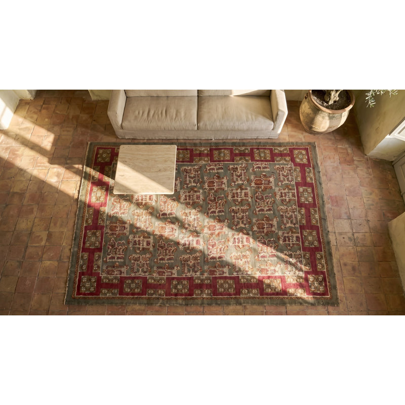 Antique Ukrainian Knotted Rug