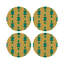 Sous-verres ronds en cuir Gem Emeralds-119015205