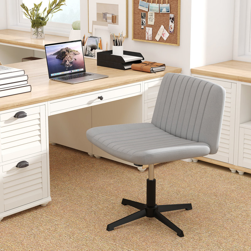 Inbox Zero Criss Cross Chair, Grey