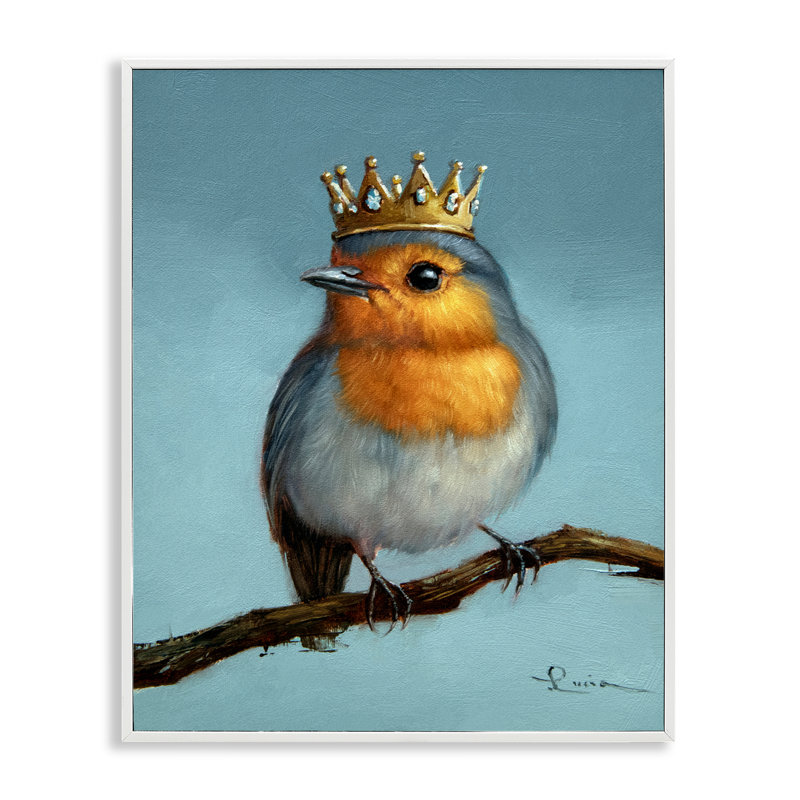 Giclée royale perchée encadrée, conception par Lucia Heffernan, H 14 po x l 11 po