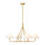 4-Light Cone Shaded Chandelier 