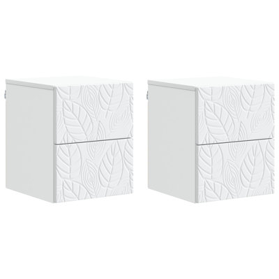 34.5cm W Composite Bedside Table