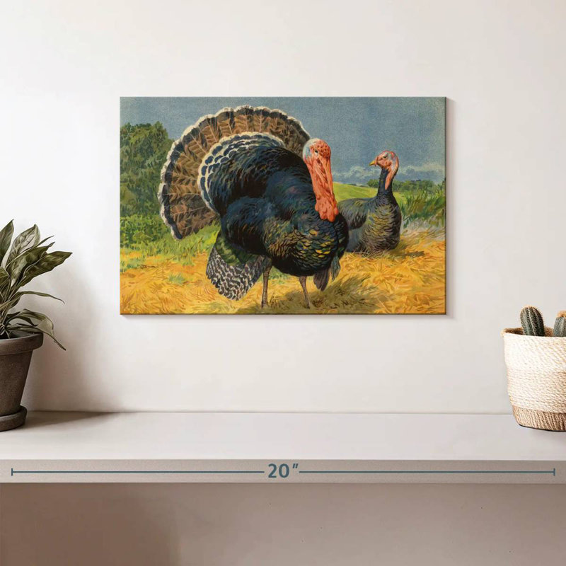 Turkeys, 8" H x 12" W