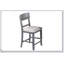 Contemporary 7pc Counter Height Dining Set with Grey Table, Storage Shelf, and 6 High Chairs for Elegant Dining