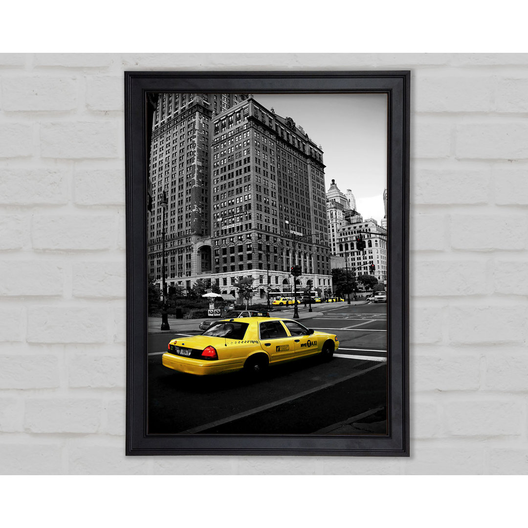 Nyc Yellow Cab Gerahmter Druck