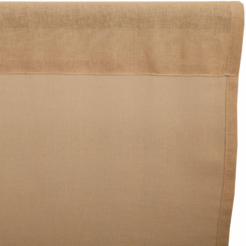 Beacham 100% Cotton Sheer Curtain Pair, Khaki