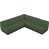 Tissu chenille vert