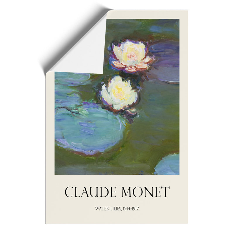 Water Lilies Lily Pond Vol.41 by Claude Monet - No Frame Painting, 59cm H x 42cm W x 0.1cm D