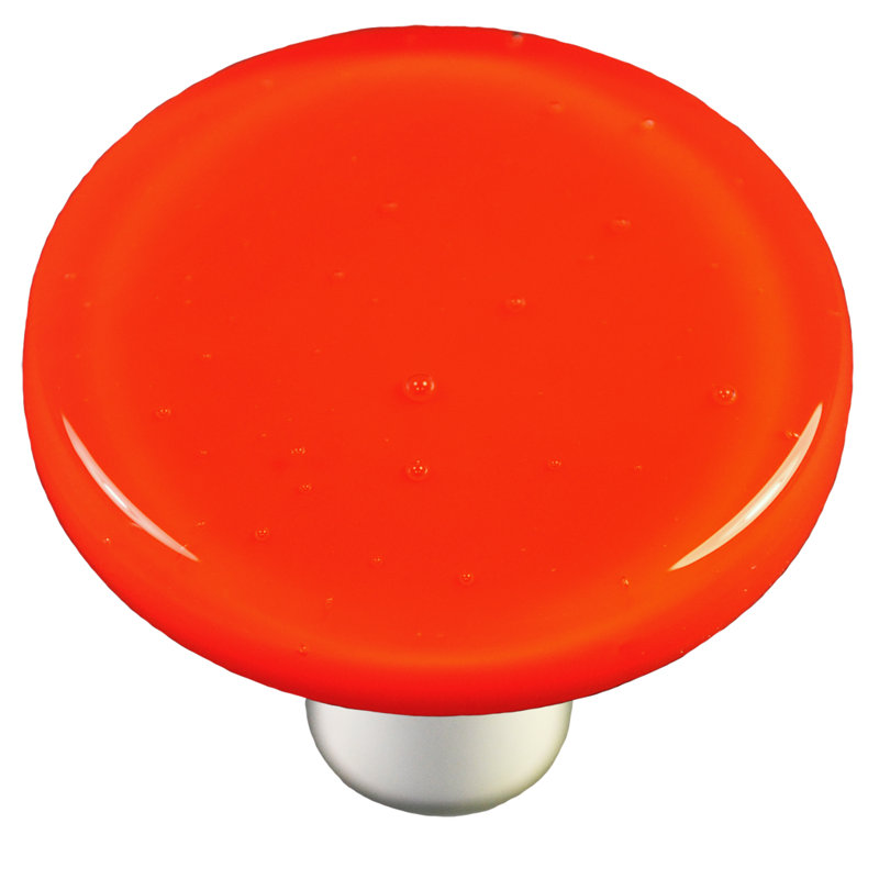 Poignée champignon de 1,5 po de diamètre Solids, Aluminium, Opale orange