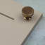 38mm Antique Brass Circular Disc Knob