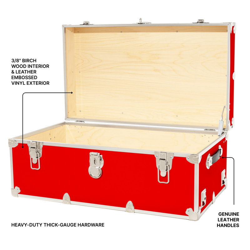 Coffre de rangement XL Rhino Home, Rouge