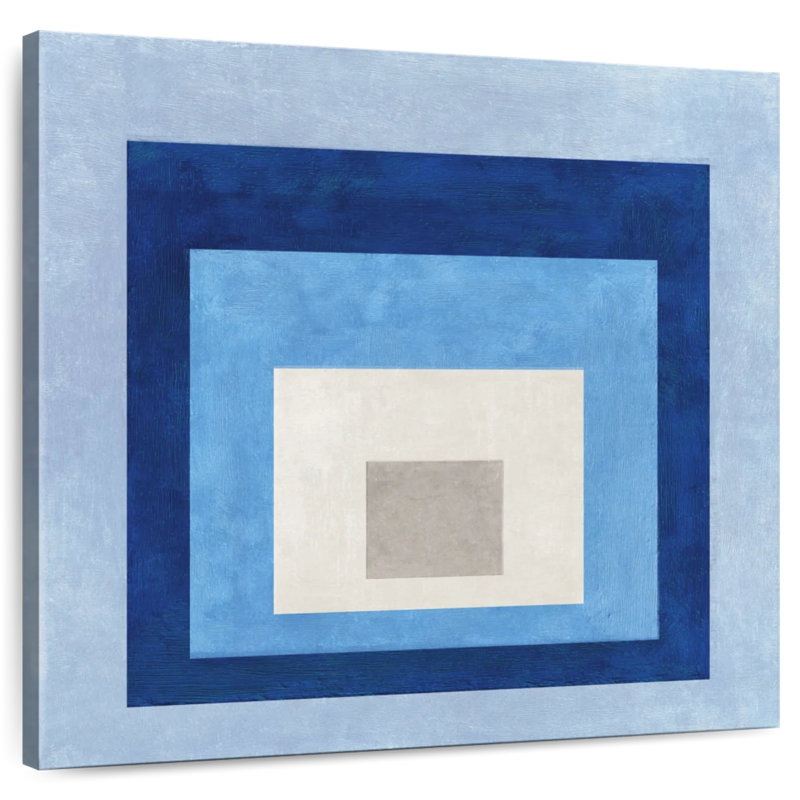 Deep Blue Squares, 36" H x 36" W