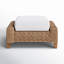 Repose-pieds avec coussin Sunbrella