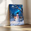 «Snowman Winter Night», art mural sur toile-656262791