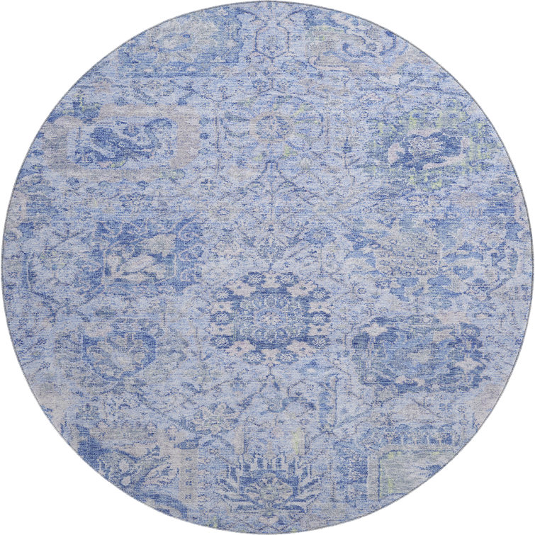 Premium Machine Washable Wayne AMF1102 Damask Rug