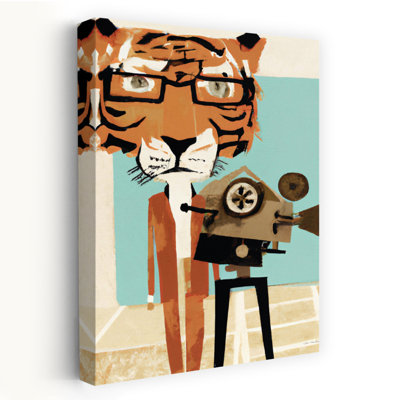 Tigre, réalisateur abstrait, fantaisiste, tigre contemporain