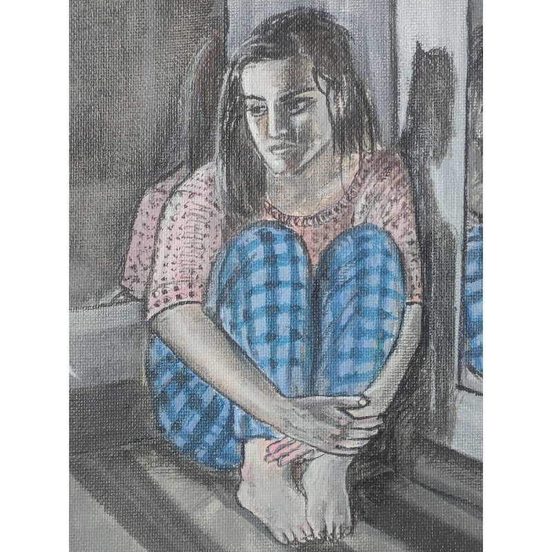 Coin foncé | Acrylique sur toile | Par Chetan Gautam