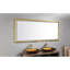 Miroir de salle de bain 84 po x 48 po à DEL, cadre en aluminium, capacité de brouillard, 3 couleurs, gradation continue, fixation murale, miroir doré brossé de 84 po avec brouillard en alliage de 48 po, options de couleurs, étincelle-1011611422